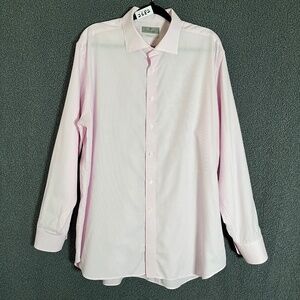 Canali Impeccabile Button Up Long Sleeve Shirt - Men's Size 46 / 18 - Pink